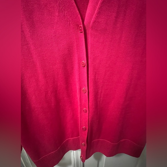 TALBOTS WOMENS LONG SLEEVE SWEATER SIZE XL PINK - Picture 2 of 6